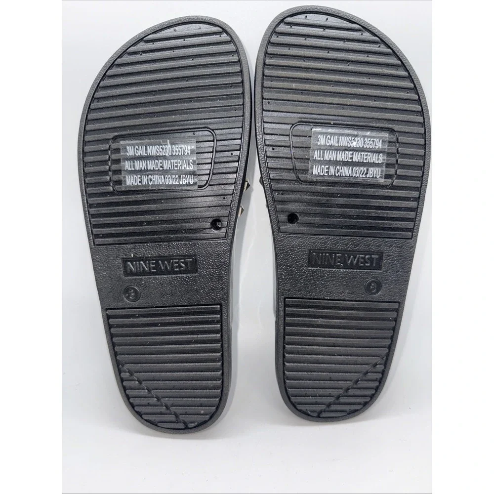 Nine West Gail Jelly Studded Girls Sandals Size 3